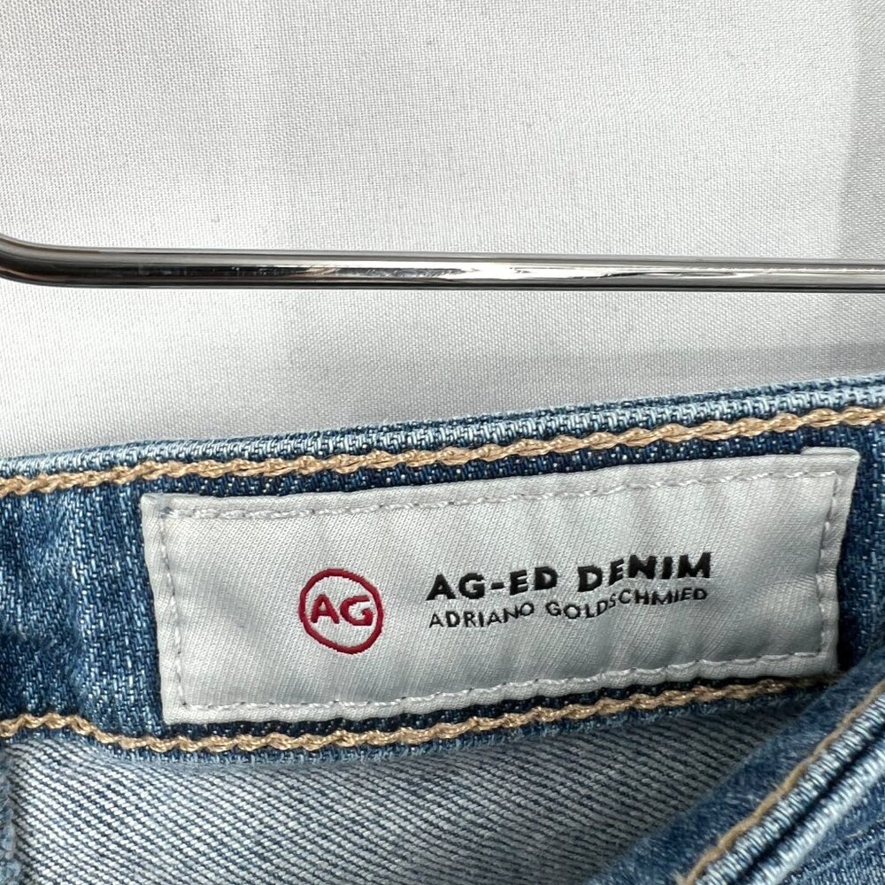 AG Adriano Goldschmied The Stilt Crop cigarette crop distressed skinny jeans 29 - Picture 6 of 13
